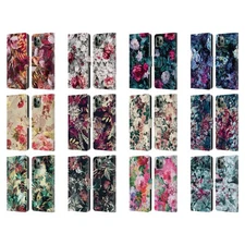 OFFICIAL RIZA PEKER FLOWERS LEATHER BOOK WALLET CASE FOR APPLE iPHONE PHONES