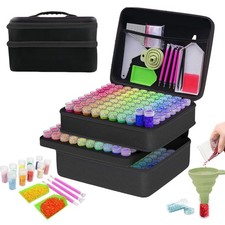 Diamond Painting Zubeh&ouml;r Koffer Aufbewahrung Flaschen Organizer Steine