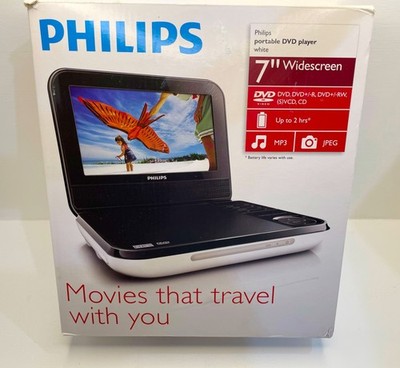 Philips PD700 Portable DVD/CD Player 7'' Screen -  New In Box!  Rare!