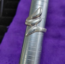 Vintage 925 Silver Modernist M xico Brutalist Taxco Sculptural Ring Size 7.5