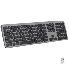 cimetech 2.4GHz Wireless Keyboard with Number Pad Full Size Design for Laptop...