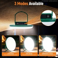 LED Solar Camping Lantern Lamp Portable Rechargeable 35W 500-600LM Outdoor