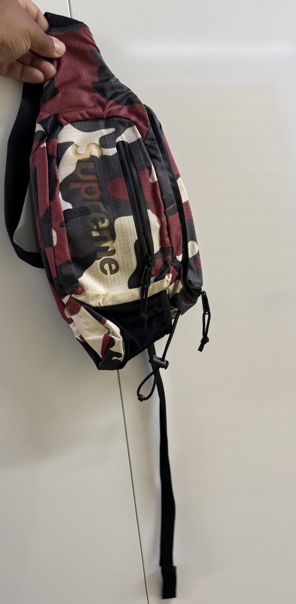 Supreme Red Camo SS21 Sling Bag (SS21B13) | eBay