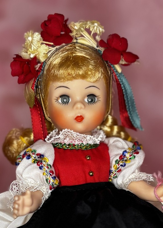 Madame Alexander #580, Poland, 8-inch Doll, Original Box & Tag; Newly Restrung
