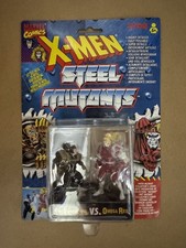 Toy Biz Marvel X-MEN Steel Mutants SPY WOLVERINE vs. OMEGA RED Action Figures