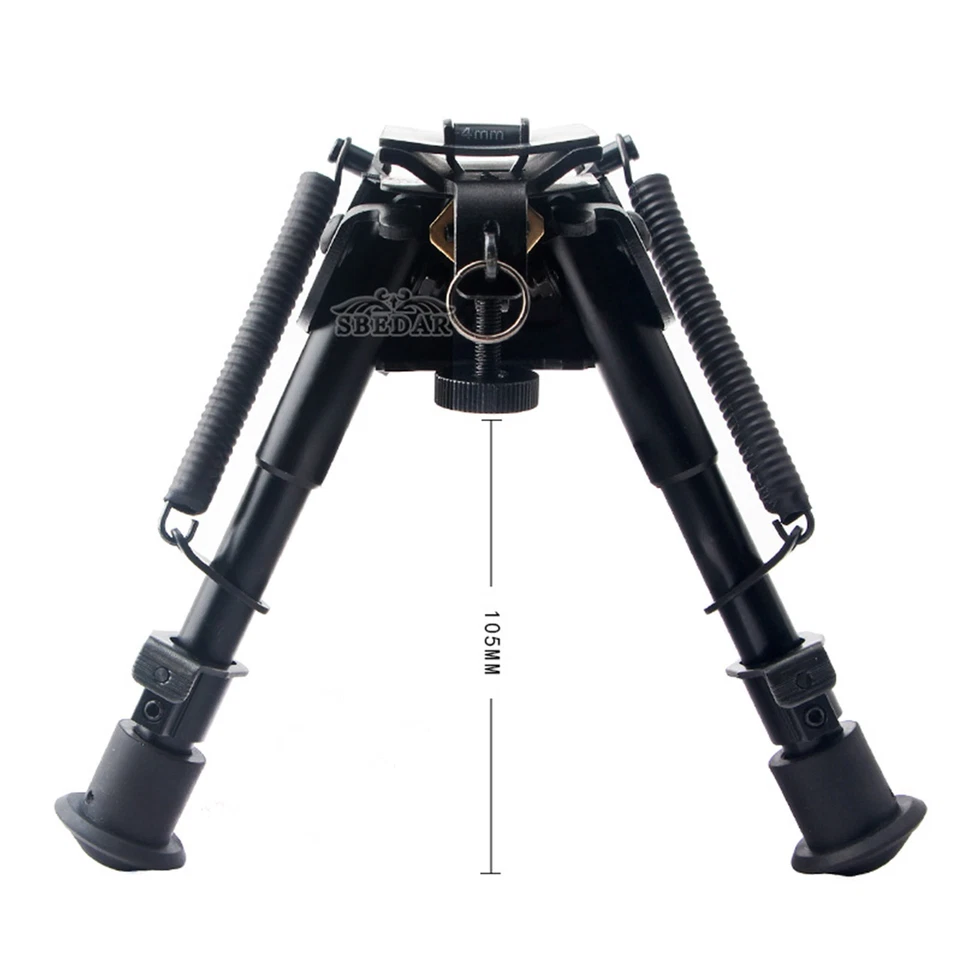 6-9'' Tactical Swivel Bipod Foldable Notched Legs Pivot Tilt for Rifle Shooting - Image 4 of 4