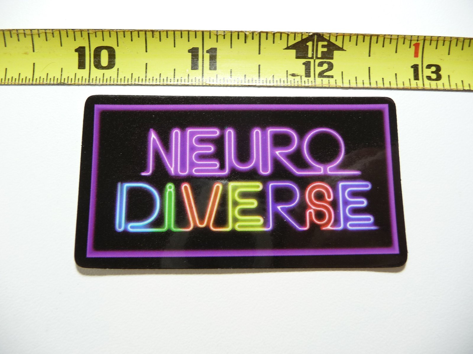 Neurodiverse Neon Decal Sticker for Laptop - Fun & Cute Decoration