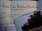 Shepherds Bush Ewe Can Build Snowman Cross Stitch Pattern Floss Bead Fabric 2019 — photo 5