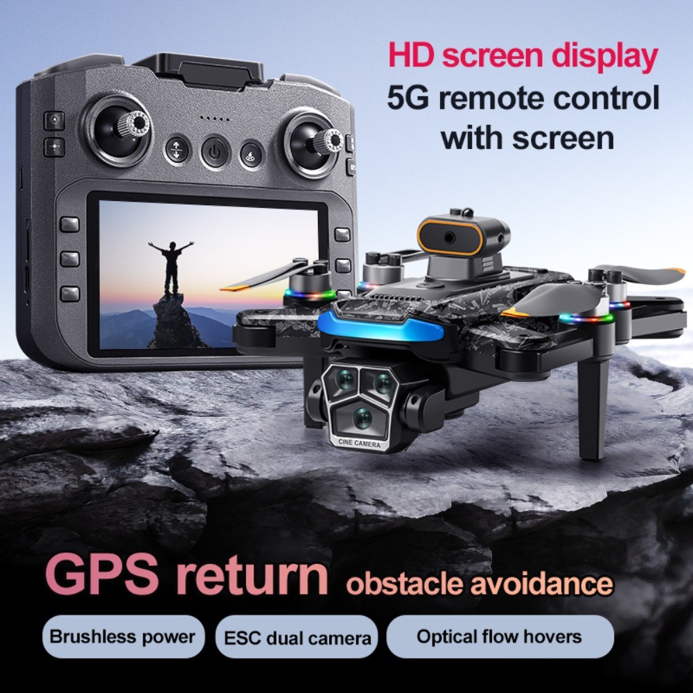 8K Camera Drone with GPS,Dual Battery,5G WiFi,Brushless Motors,Foldable, 4-Axis-image