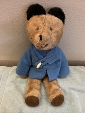 EDEN Vintage 16  PADDINGTON Bear Teddy Plush In Blue Jacket