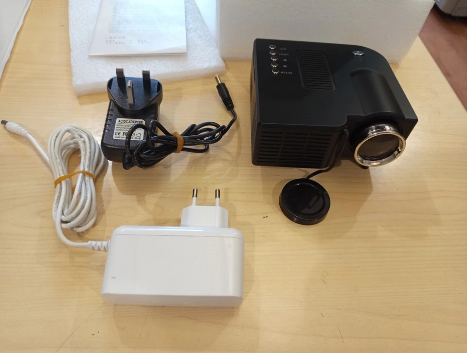 ExcelVan LED Projector LCD Image System ingressi Usb Sd-Card Hdmi Vga Proiettore - Imagen 2 de 4