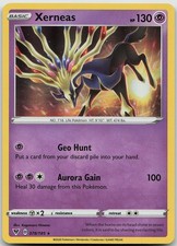Xerneas Holo SWSH04: Vivid Voltage LP Pokemon