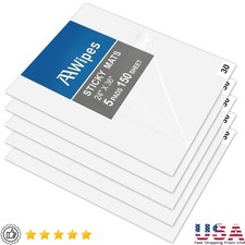 Tacky Adhesive Sticky Mats Dust Removal in Hospitals Offices Labs 150 Sheets New