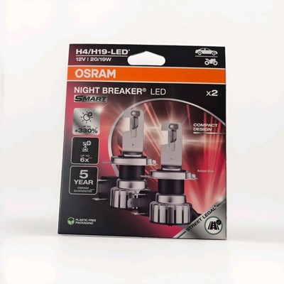 2x OSRAM H4/H19 NIGHT BREAKER LED SMART +330% 6000K Next Generation 2026