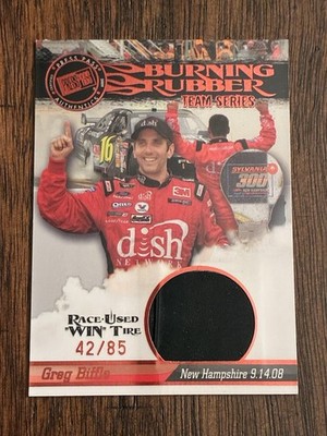 2009 Press Pass Burning Rubber Race-Used Win Tire Team Series 42/85