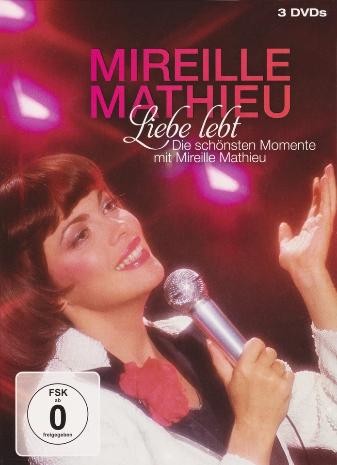 Rare MIREILLE MATHIEU ''LIEBE LEBT'' Unique 3  DVD's Boxset 9 Hours 30 of Videos - Image 2 of 4