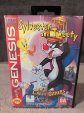 Sylvester & Tweety in Cagey Capers (Sega Genesis) CIB Complete in Box, Tested!