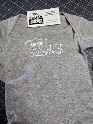 ''LITTLE PEANUT'' Baby One Piece Bodysuit Baby Shower Gift