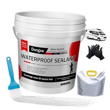 Self-Leveling Lap Sealant White, RV Roof Sealant for Camper Roof 1/2 Gallon