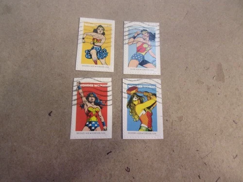 USA Used, 2016 Issue, Wonder Woman (Set of 4) Scott #5149-52