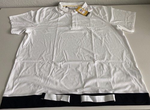Under Armour Golf Shirt Fitted Curry Course Banned Polo White 1366255 Sz 3XL