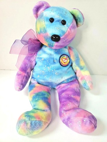 Ty Beanie Original Buddy 2004 Clubby VI Pastel Colored Bear 14" Tall