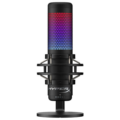 HyperX QuadCast S RGB USB-Kondensatormikrofon PC PS4 Mac Gaming Streaming NEU
