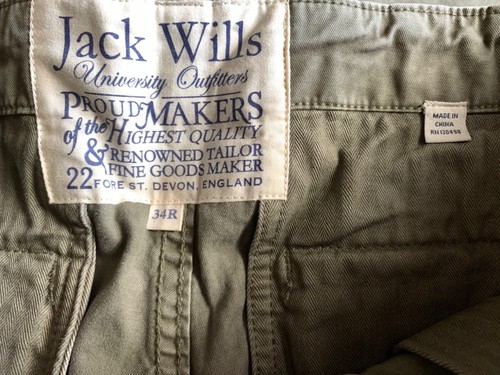BNWT JACK WILLS ASHBURNE STRAIGHT CARGO SAGE 30 32 34 Guarenteed Original - Picture 15 of 15
