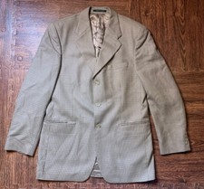 Mens VTG Vintage Ralph Lauren 3 Button Houndstooth Sport Coat Blazer Size 41 T