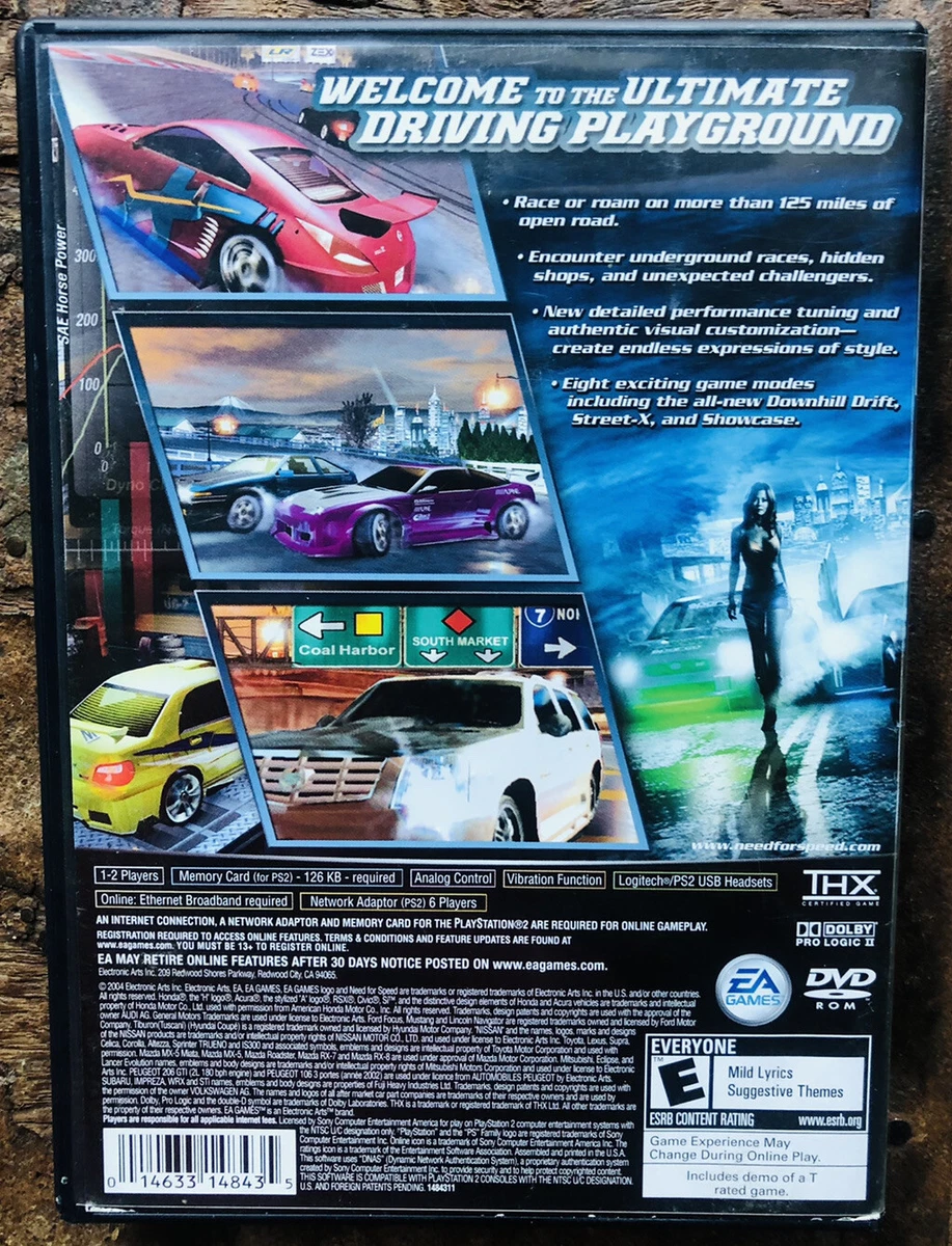 Nfs underground sales 2 ps3