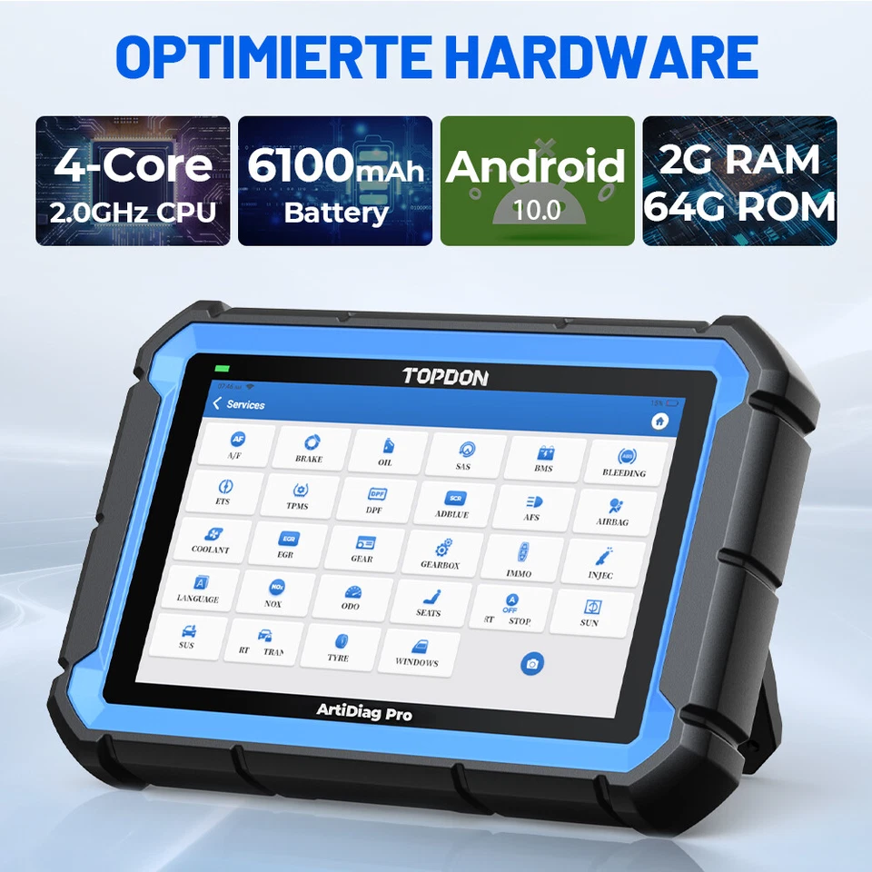 TOPDON ArtiDiag PRO Bidirectional Diagnostic Tool Car OBD2 Scanner All System - Изображение 4 из 4