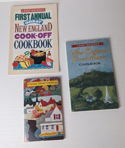 lot of 3 vintage cooking Yankee magazine home recipes books booklets #N39