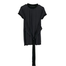 Alice & Olivia | Black S Small Black Mini Dress Waist Tie