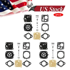 3 Carburetor Carb Rebuild Repair Kit For Tillotson HS RK-23HS Carburetor Repair