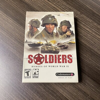 Soldiers: Heroes of World War II (PC, 2004) Brand New +