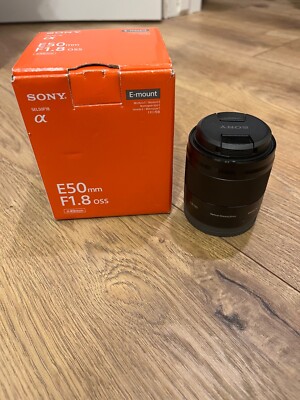 Sony - E 50mm F1.8 OSS Portrait Lens (SEL50F18/B), Black AND 2 Lens Filters!