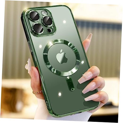 for Case with Integrated Camera Lens Protection, iPhone 13 Pro Max Green
