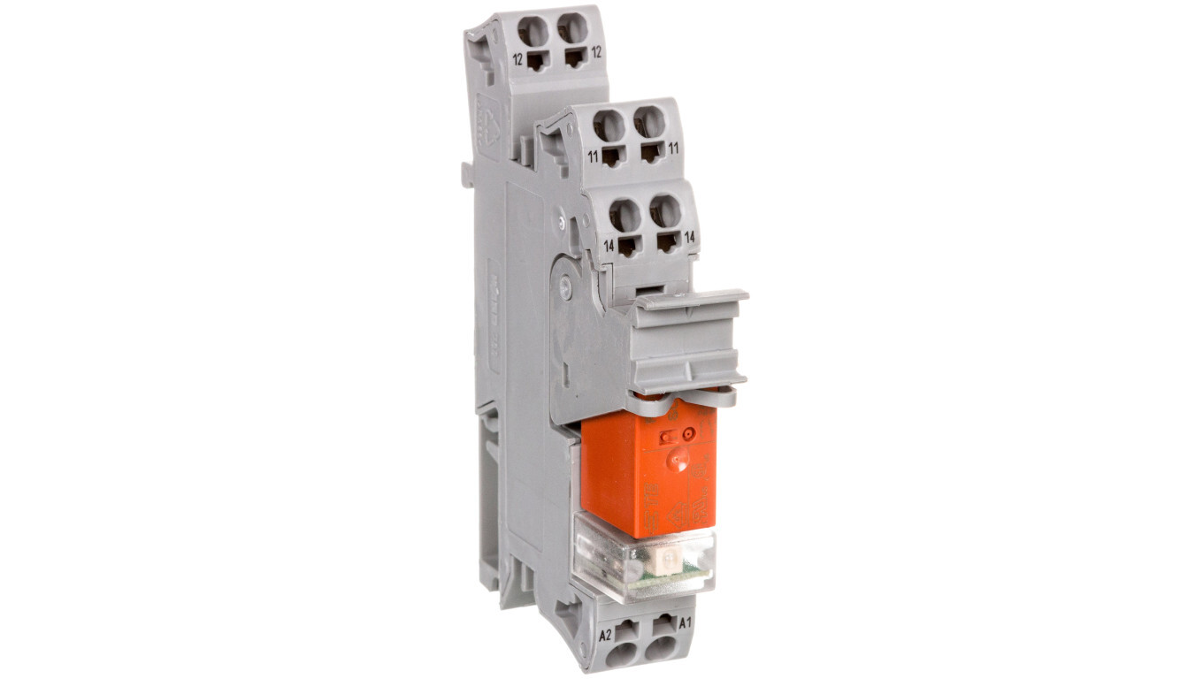 Industrial relay with a socket 1P 16A 24V DC AgNi 788-304 /T2UK