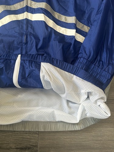 Mitchell & Ness Blue MLB Los Angeles Dodgers Undeniable Hoodie Windbreaker LARGE - Picture 3 of 7