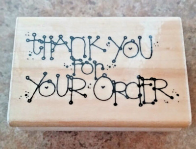 Thank you for your Order - Wood Rubber Stamp JRL Design Co. | eBay