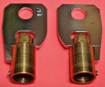10 Lot Ilco Brass Tubular Key Blanks - #1137B / JT-137B For Buell, Harley, Padlocks