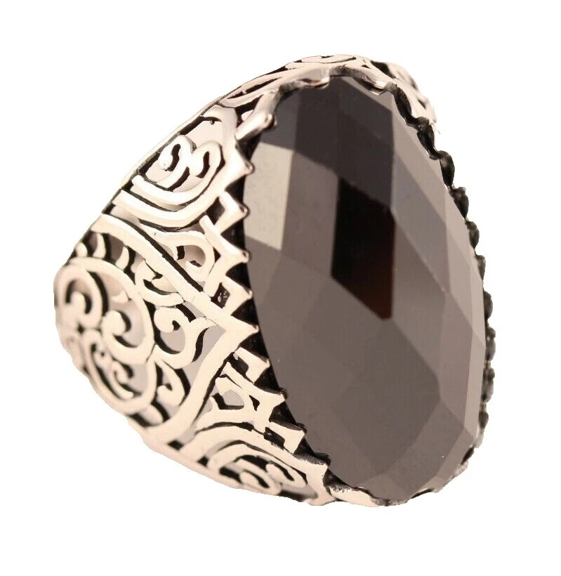 Onyx signos y símbolos Anillos de Moda