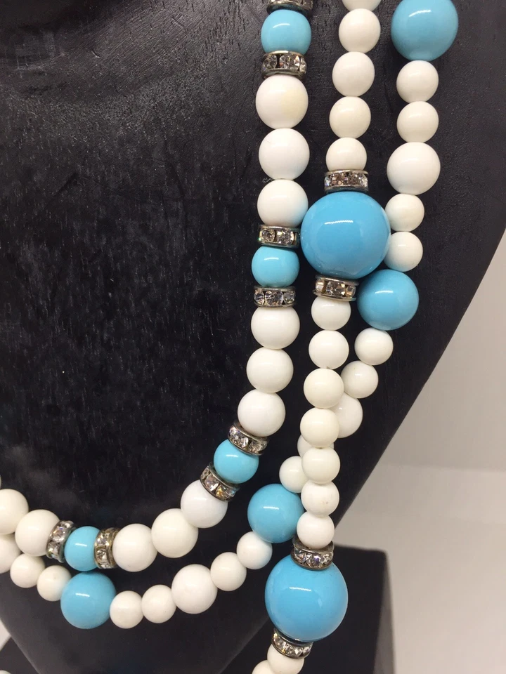 Collana Agata e Turchesi In Argento - Immagine 2 di 4