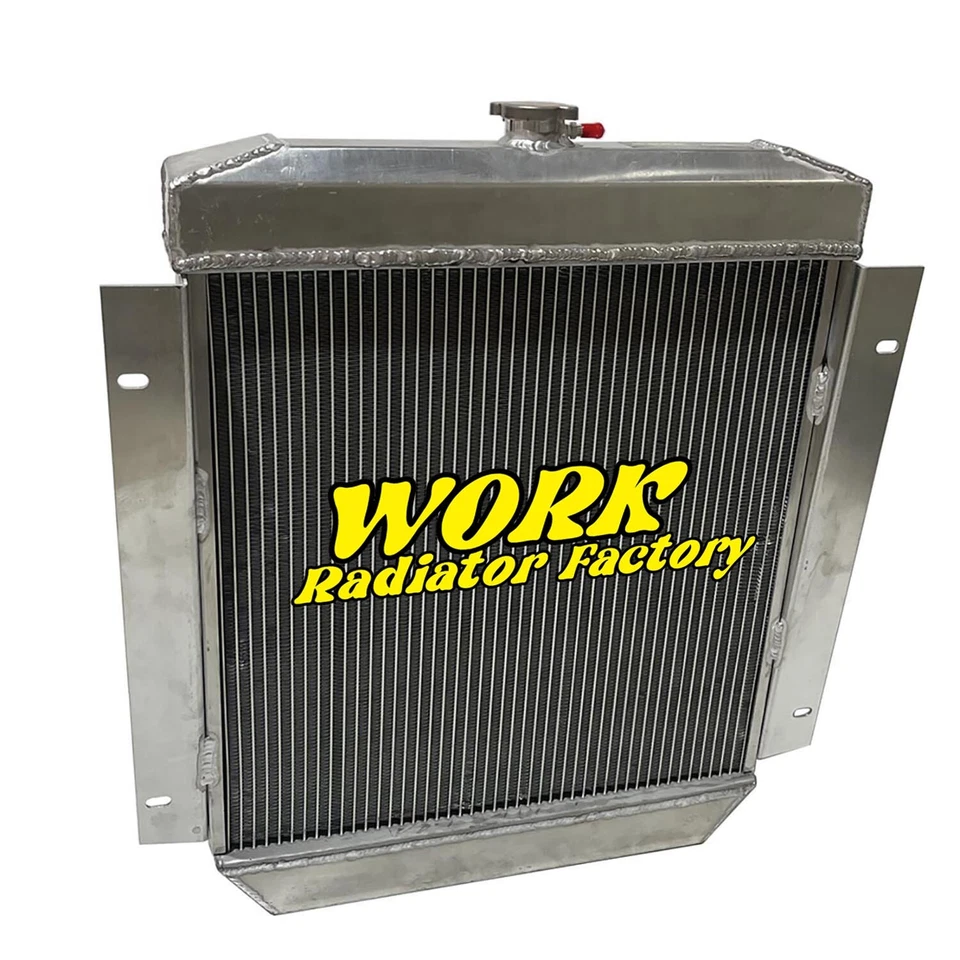 Radiador completo de aluminio para Ford Customline V8 1954 1955 1956 V8 3,9 4,2 4,4 4,8 L Foto 4 de 4