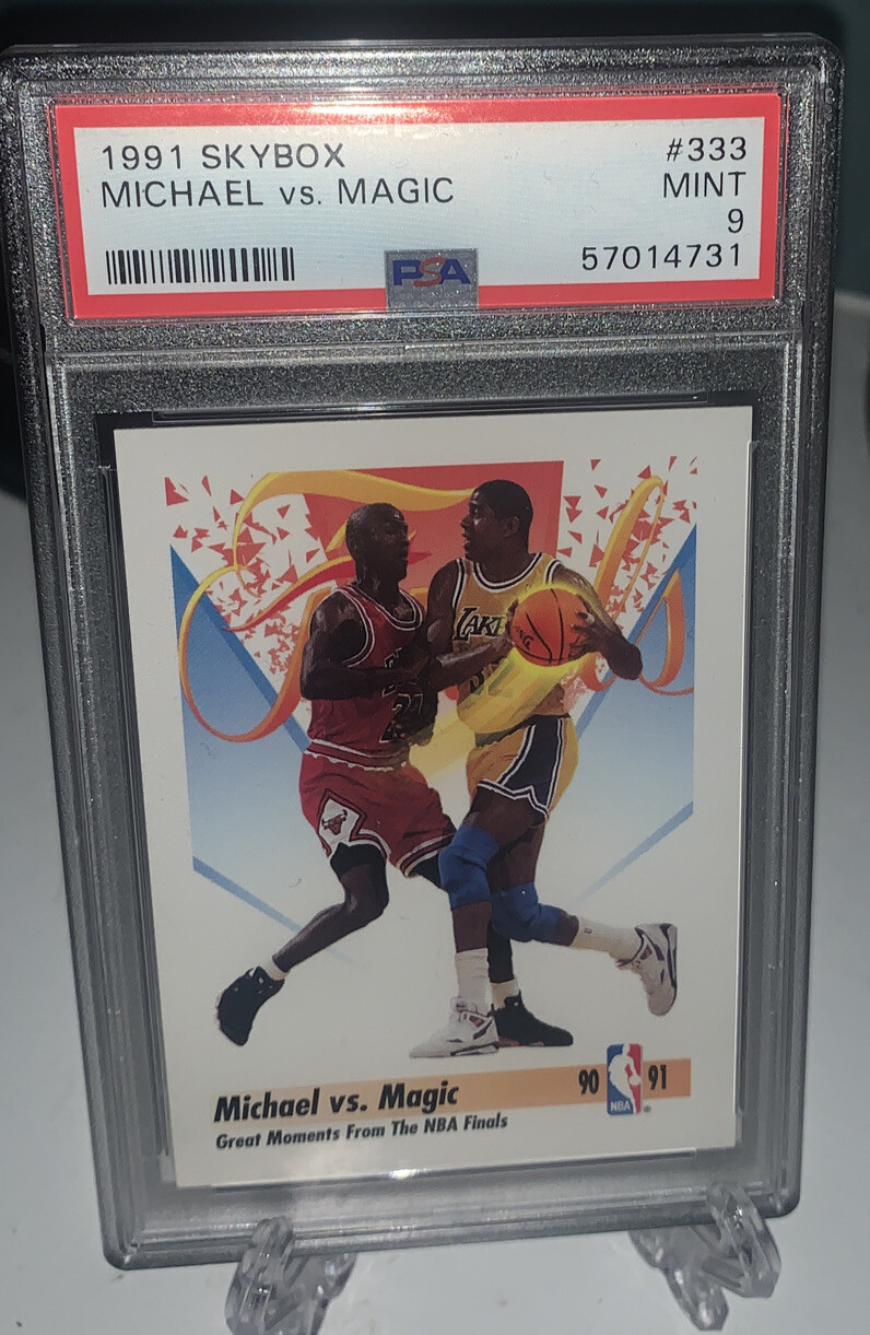 1991 Skybox Basketball Michael Jordan Vs. Magic Johnson