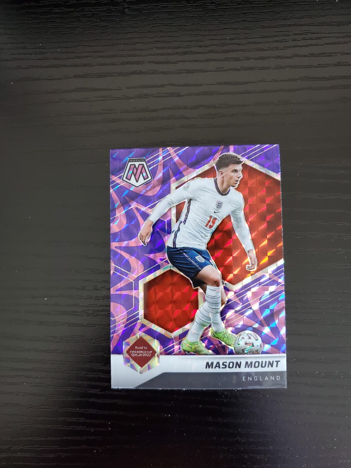 Mason Mount - 2021-22 Mosaic FIFA World Cup #37 - REACTIVE PURPLE PRIZM