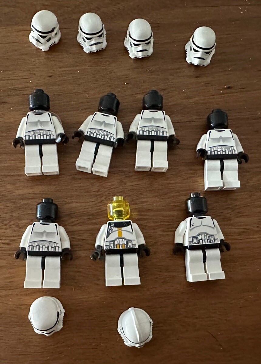 VINTAGE LEGO 6xSTORMTROOPER 1xCLONE TROOPER STAR WARS MINIFIGURES eBay