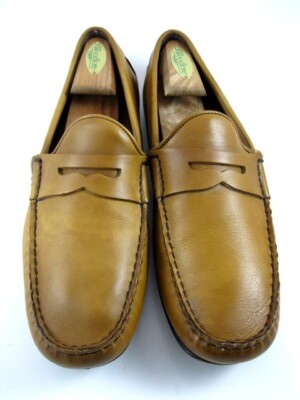 Allen Edmonds ''SUPER SPORT PENNY'' Men's Leather Loafers 9.5 D Walnut (565N)