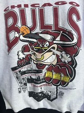 90 s Vintage Front Pages Chicago Bulls sweatshirt Size Medium.