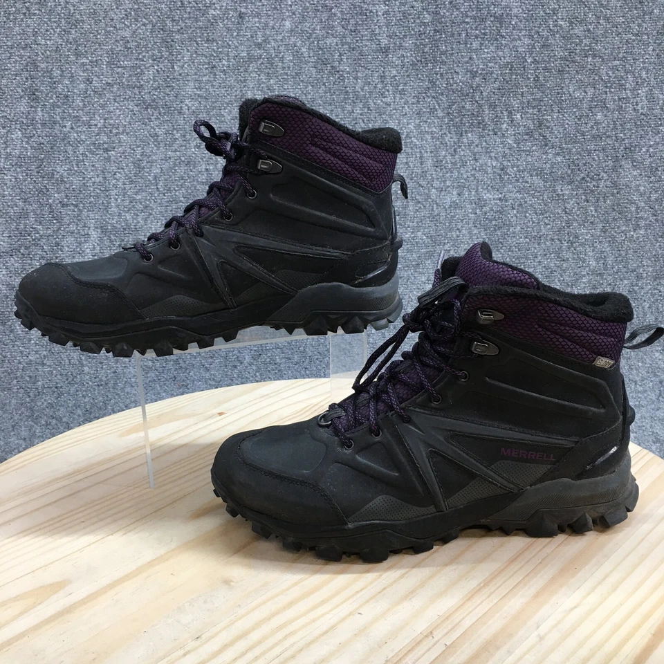 Botas Merrell para mujer 11 Capra Glacial Ice+ Mid Combat cuero púrpura J35904 Foto 2 de 4